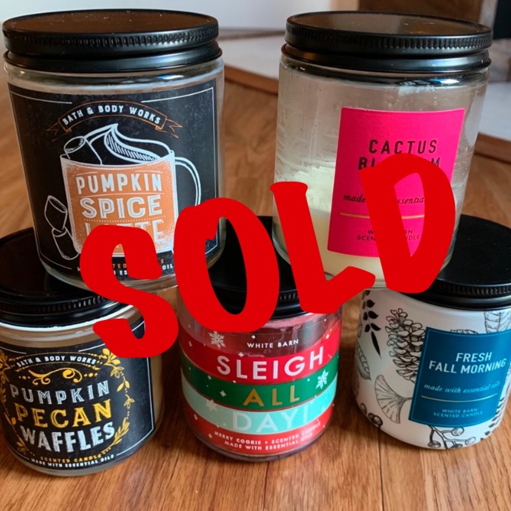 SOLD! BATH & BODY WORKS MINI CANDLE ASSORTMENT X